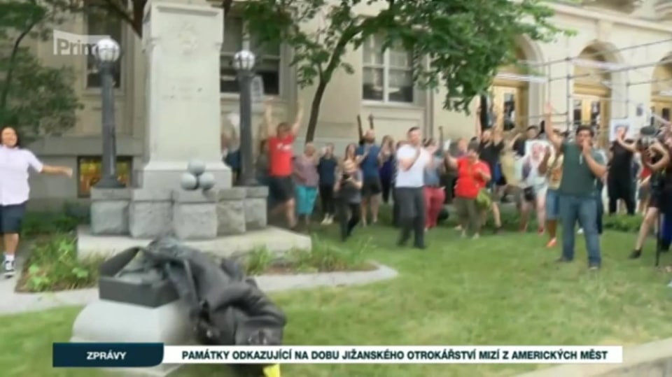 16. 8. 2017 ZPRÁVY: Památky odkazující na dobu jižanského otrokářství mizí z amerických měst